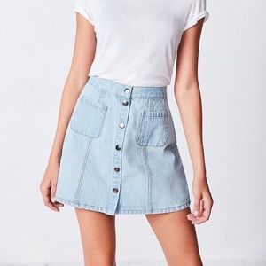Urban Outfitters BDG Button Front Mini Skirt